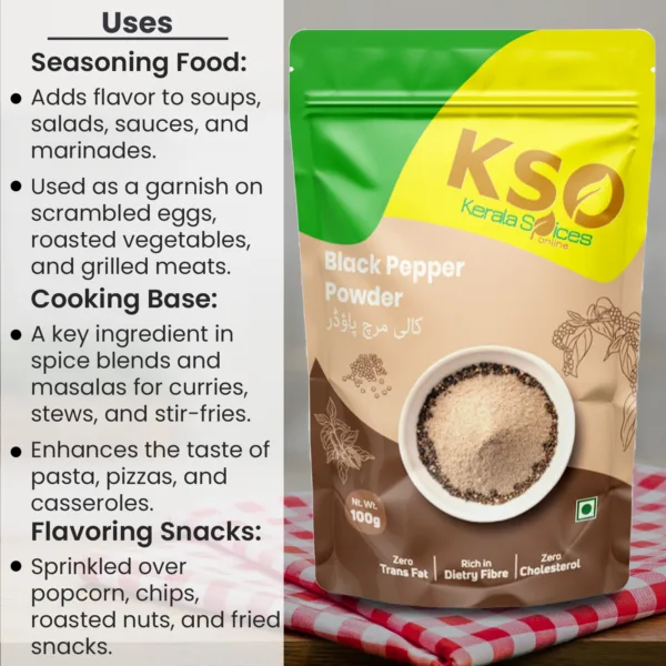 Black Pepper Powder 100g - Image 5