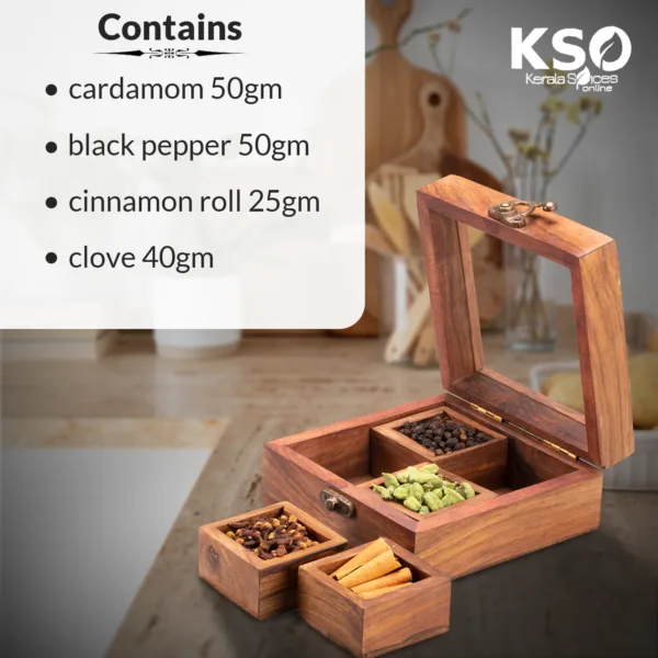 Wooden Spices Small Gift Box - Image 2