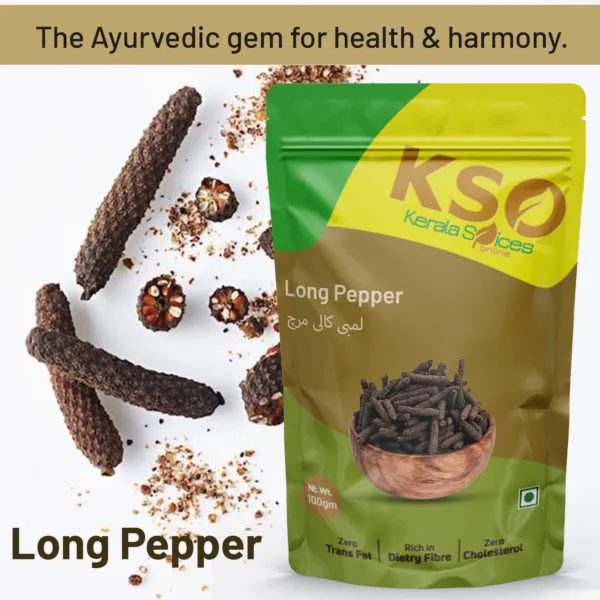 Long Pepper-Pippali (लंबी काली मिर्च) 100g - Image 2