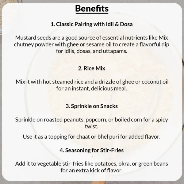 Chutney Powder (Gun Powder) 100g - Image 5