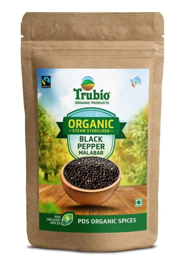 Organic Black Pepper Malabar 100gm
