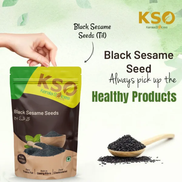 Black Sesame Seeds 100g - Image 4