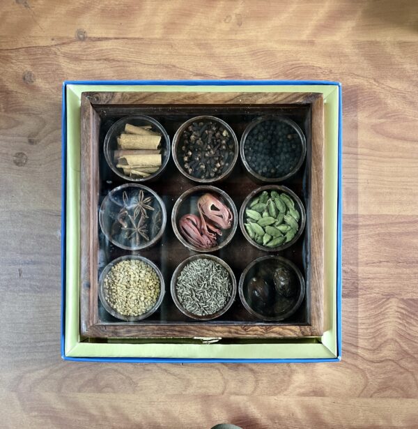 a spice gift box containing 9 different spices