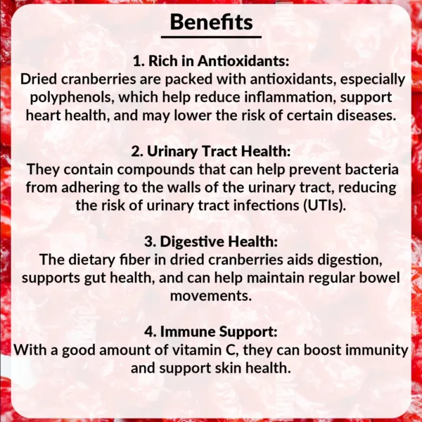 Dried Cranberry 100g - Image 5