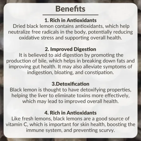 Black Lemon (Dried) 100gm - Image 5