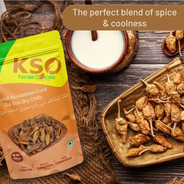 Mulak Kondattam Curd Dip Sun Dry Chilly 100gm - Image 3