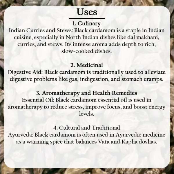 Premium Quality Black Cardamom 100gm - Image 6