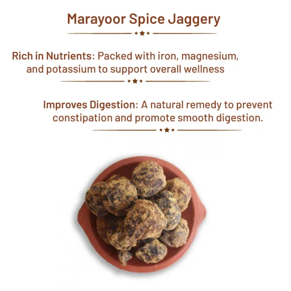Marayoor Spice Jaggery 500Gm - Image 3