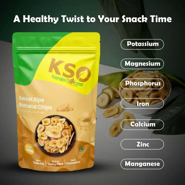 Sweet Ripe Banana Chips 200gm - Image 5