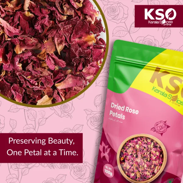 Dried Rose Petals 100gm - Image 3