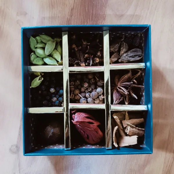 Spices in a box