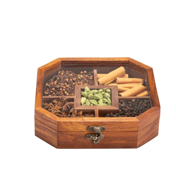 Wooden Spice Oasis-Indian Spices Gift Box - Image 6