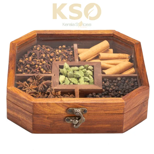 Wooden Spice Oasis-Indian Spices Gift Box - Image 2