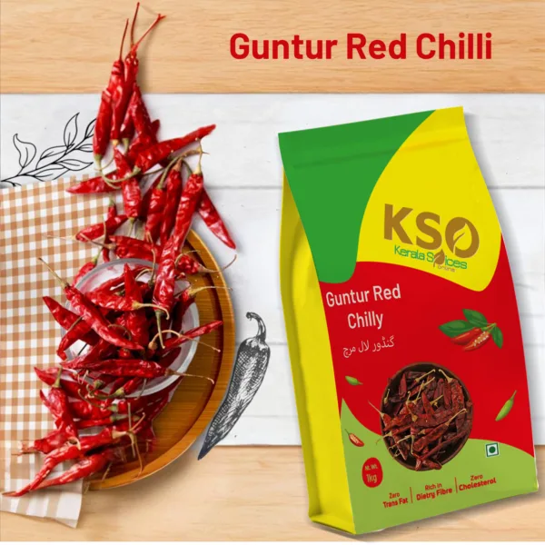 Natural Guntur chilli 1kg - Image 3