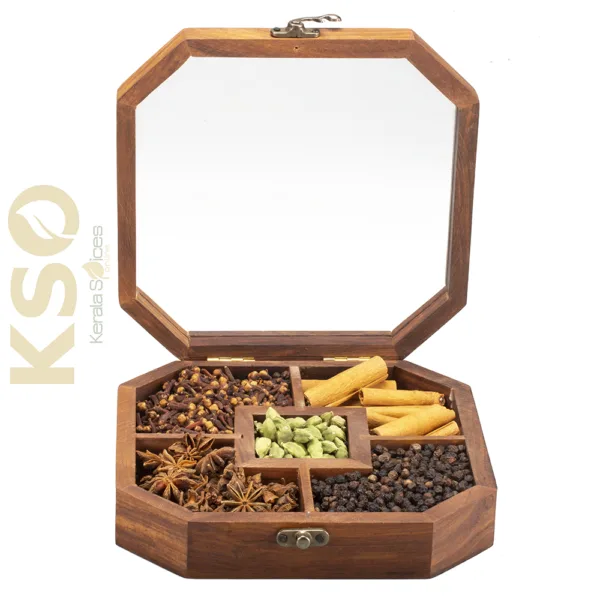 Wooden Spice Oasis-Indian Spices Gift Box - Image 4