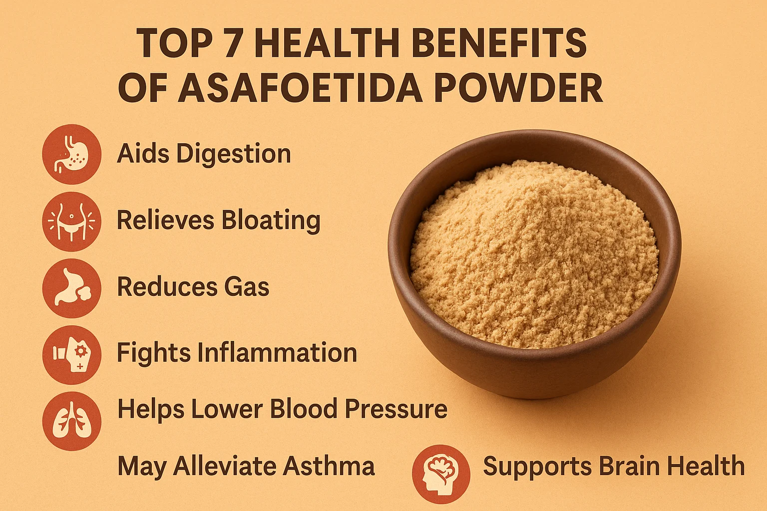 health benefits of asafoetida powder