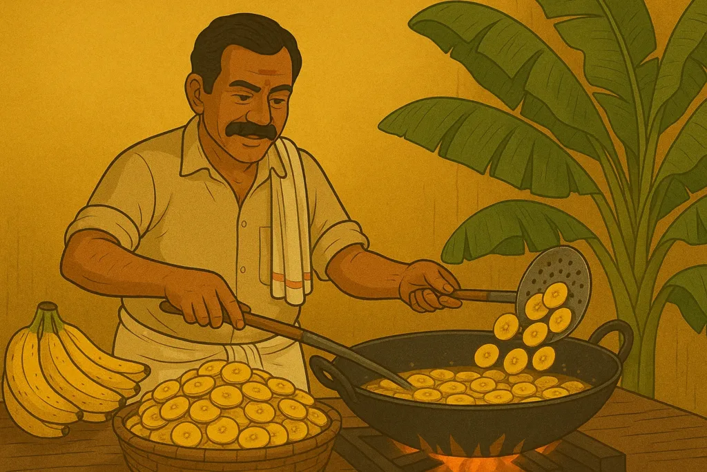 art of making kerala banana chips