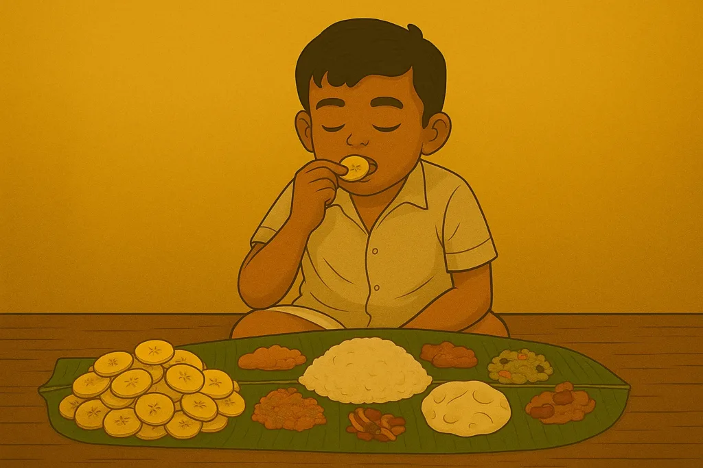 role of banana chips in onam sadya