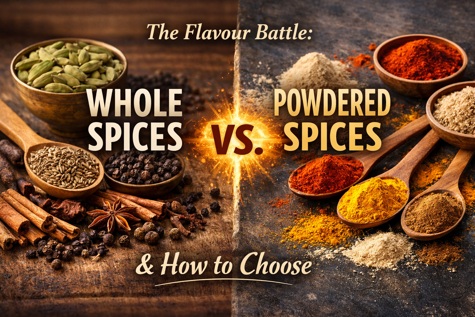 whole spice vs powderd spices