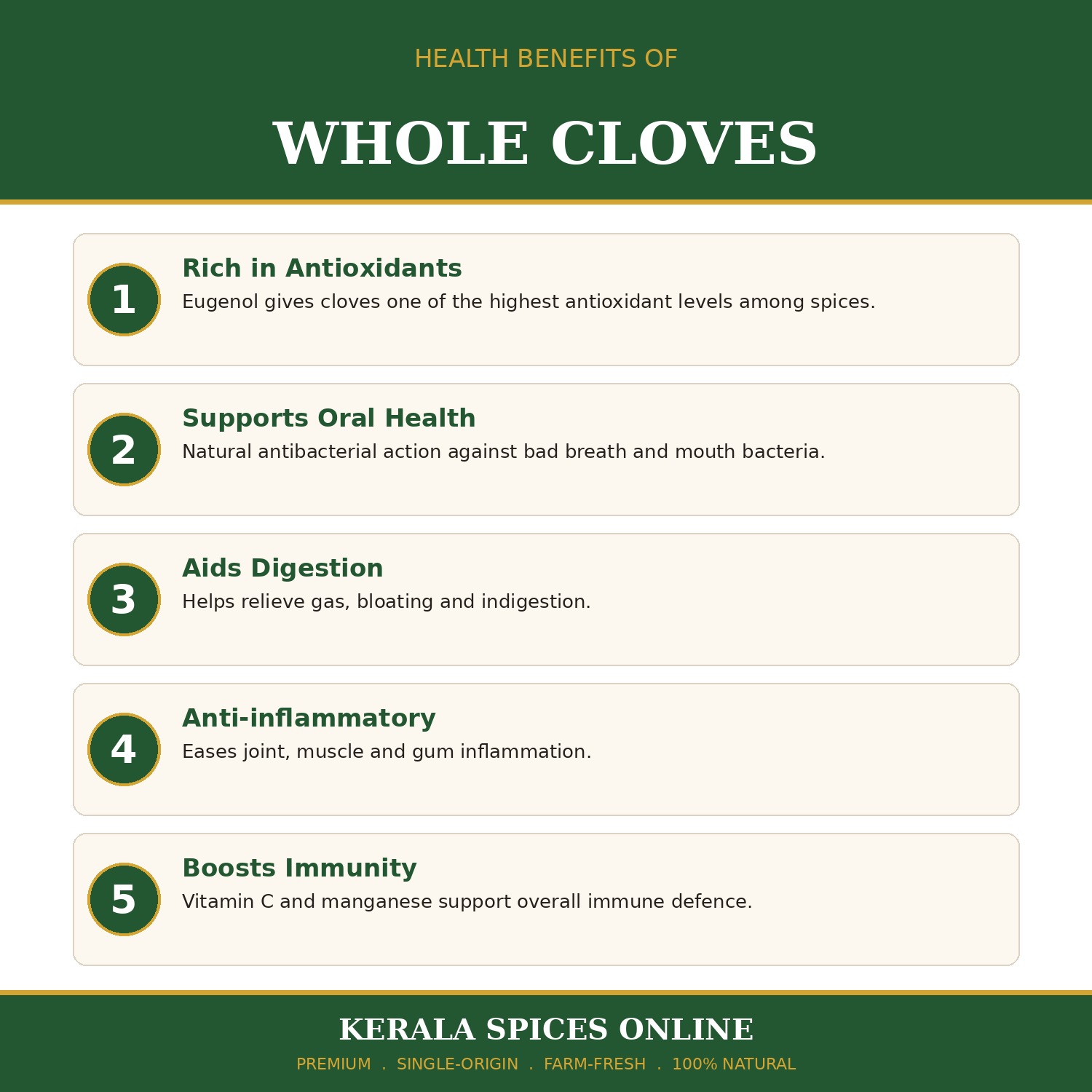 Premium Quality Cloves -90gm - Image 5
