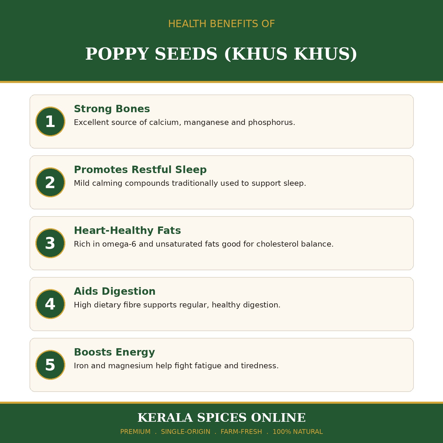Premium Quality Poppy Seeds Sortex -100gm - Image 5